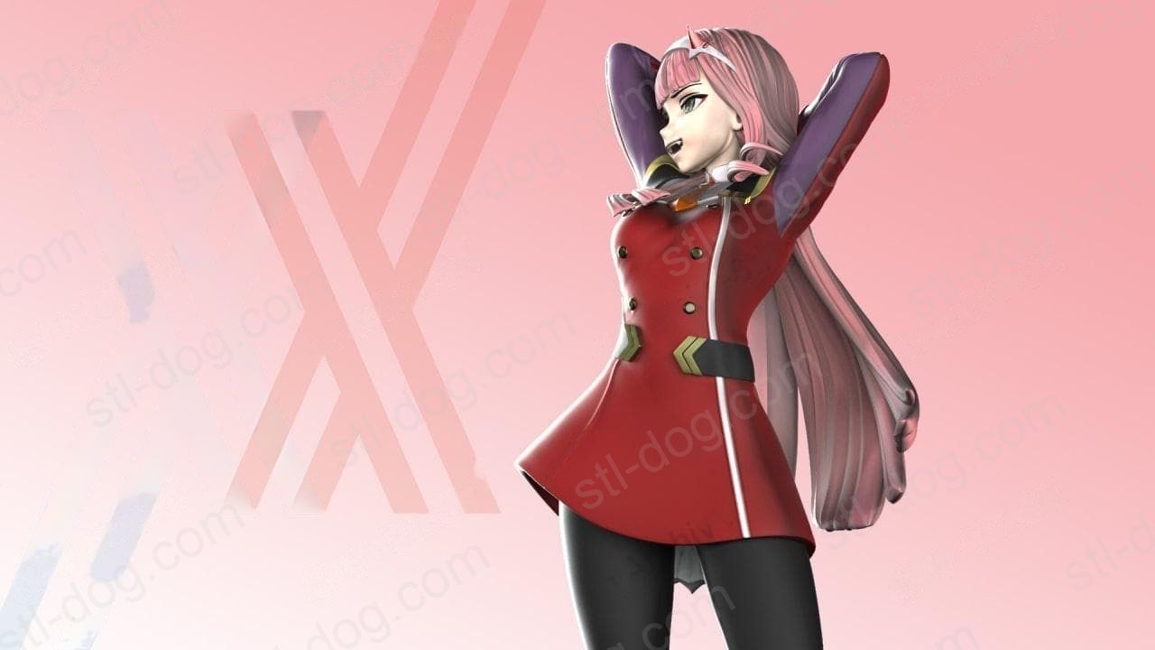 Darling in the Franxx 零二 02 (Zero Two) 3D打印图纸